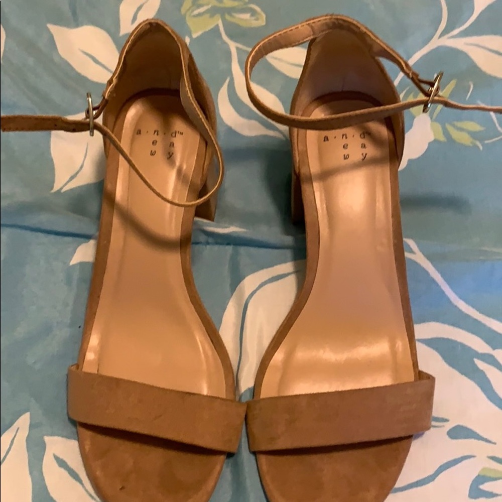 Tan short heels